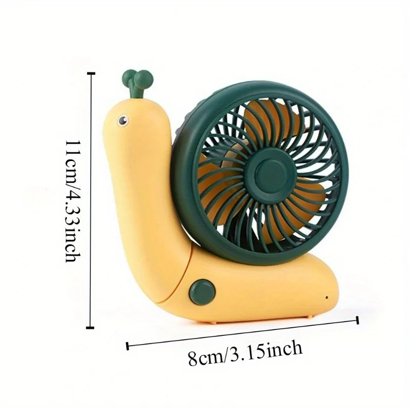 Ventilador portatil silencioso con diseno caracol - plegable escritorio