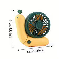 Ventilador portatil silencioso con diseno caracol - plegable escritorio