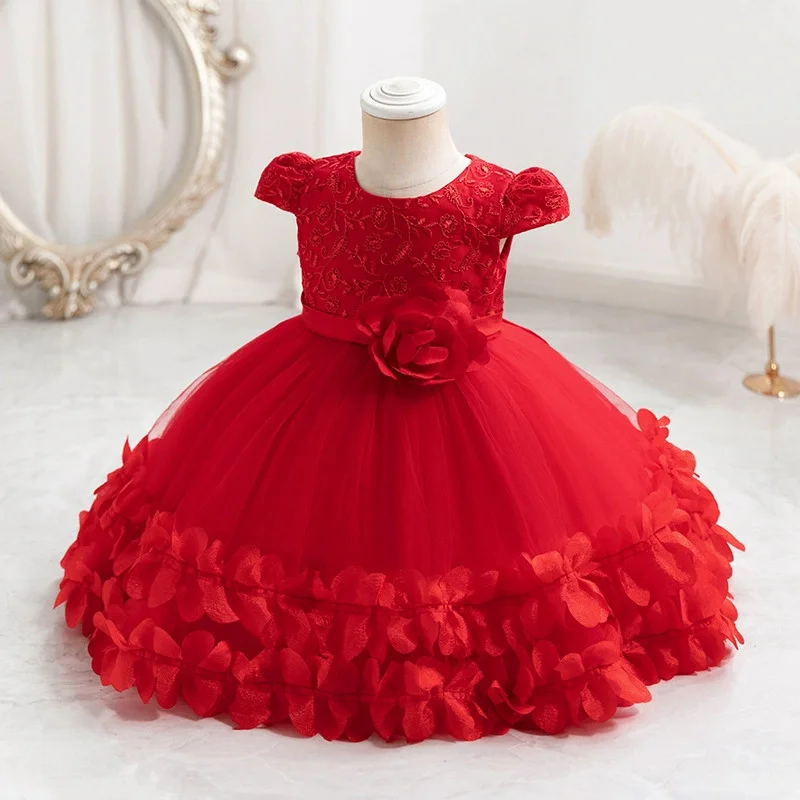 Vestido Ren de princesa con encaje y tul para bebé - imagen 3