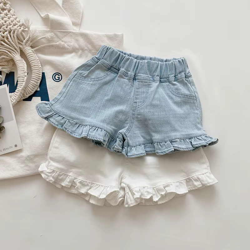 MILANCEL Pantalones cortos de algodón para niña – Cómodos y frescos - imagen 3