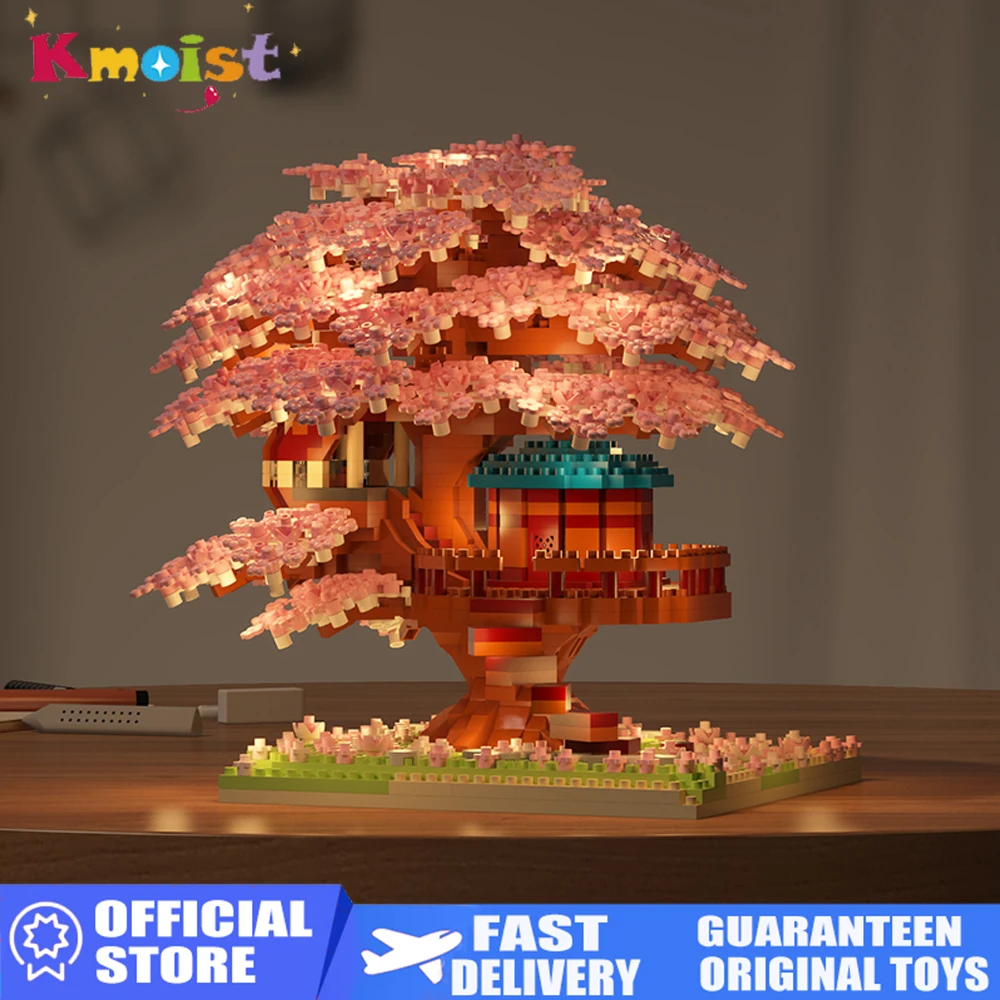 Bloques de construcción Sakura con flores cerezo DIY - imagen 5