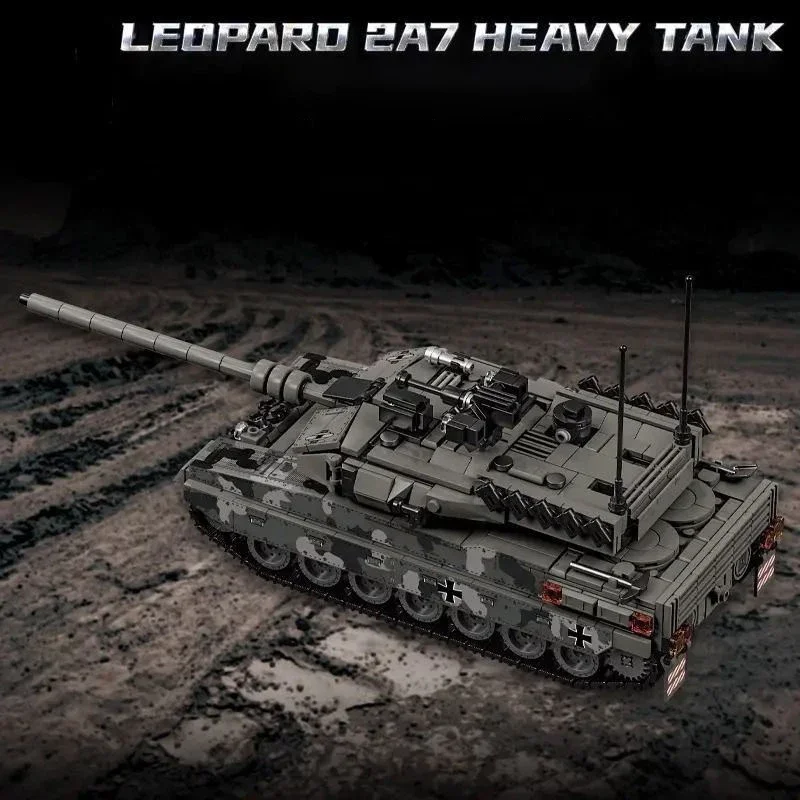 Leopard 2A7 bloques de construcción tanque pesado para niños - imagen 5