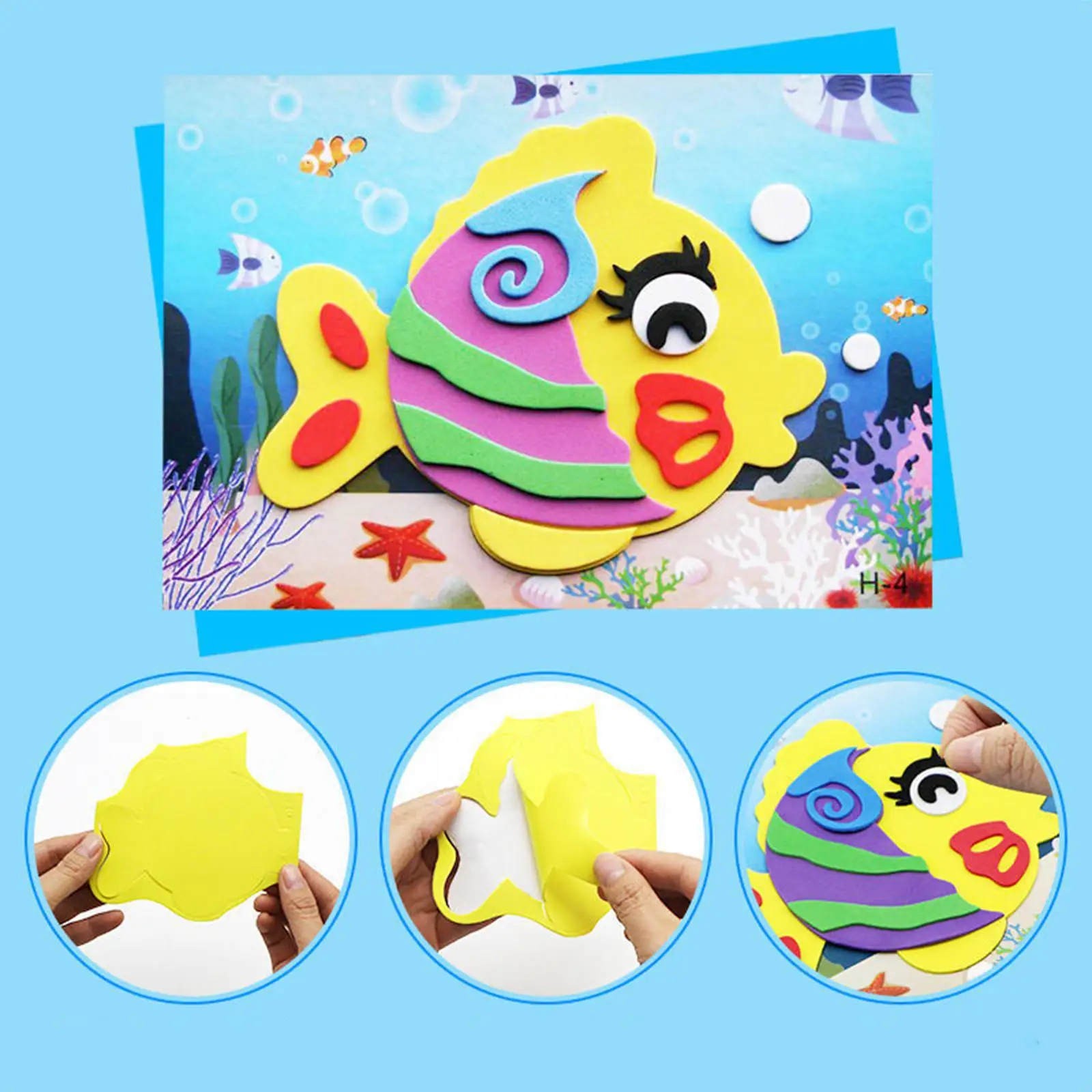 Pegatinas de espuma para manualidades infantiles, juguete educativo - imagen 4