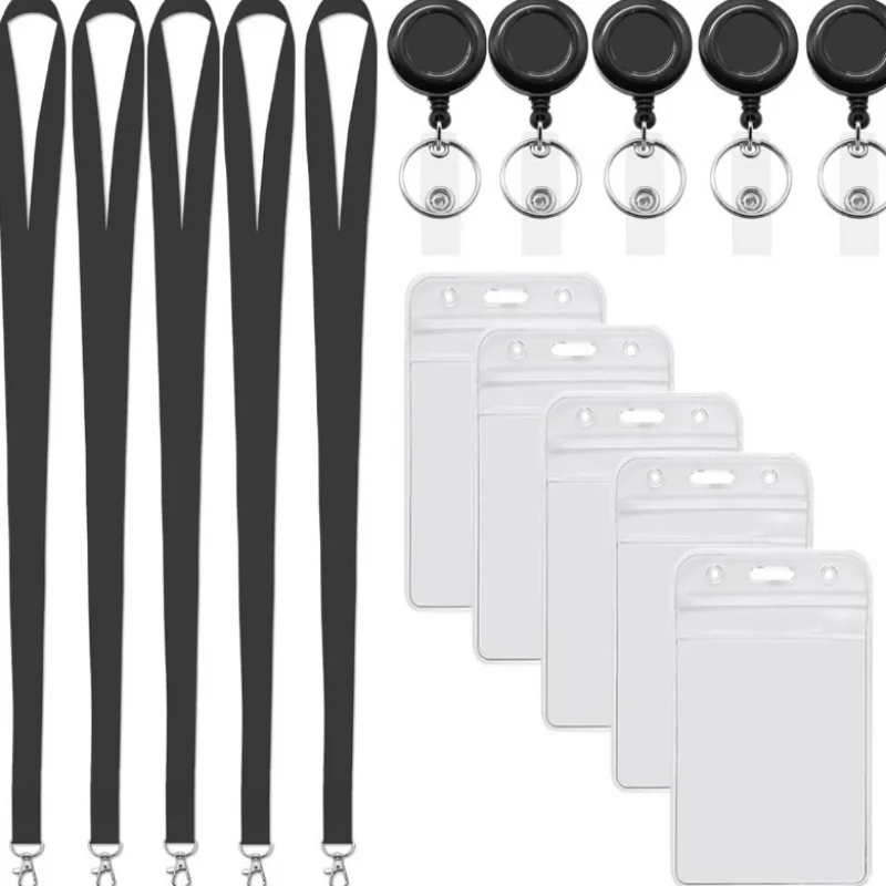 Soporte para tarjeta de identificación con cordón