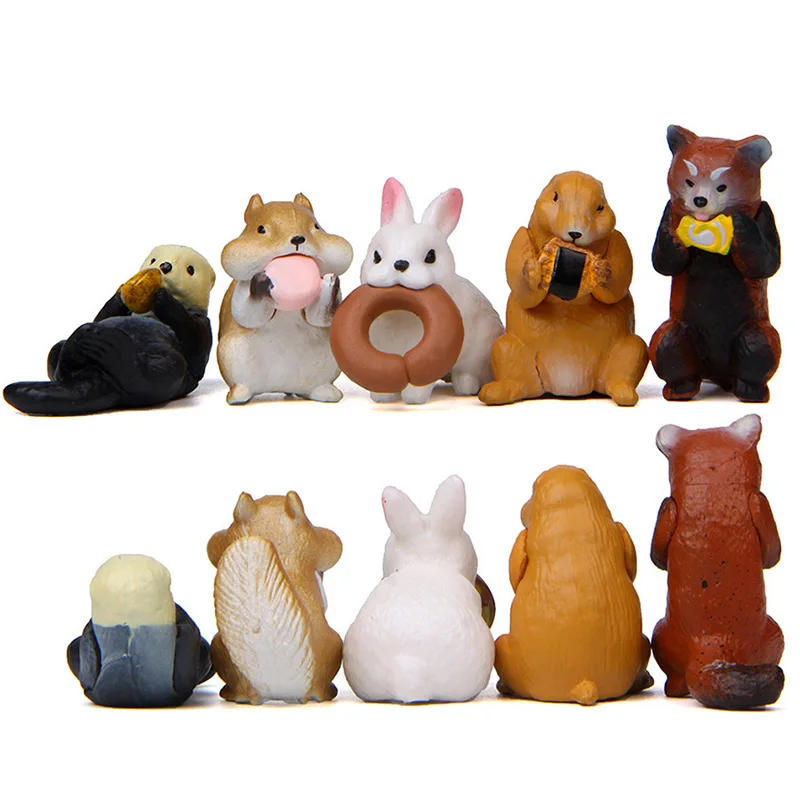 Figuras de animales miniatura para casa de muñecas y decoración - imagen 5