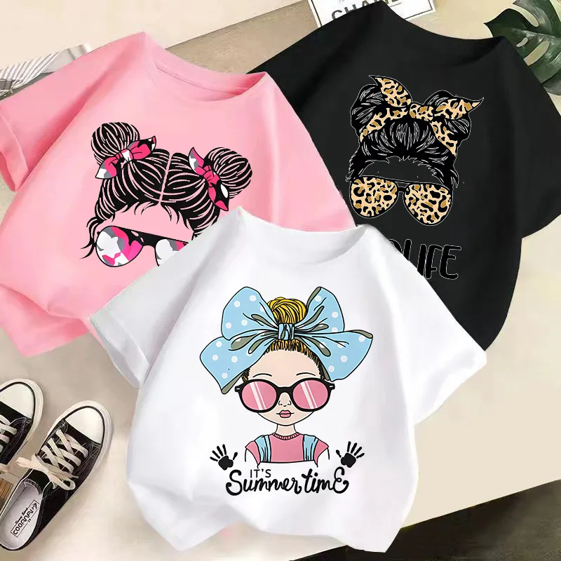 Camiseta infantil algodón manga corta para verano