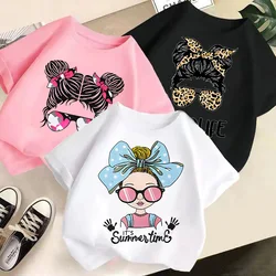 Camiseta infantil algodón manga corta para verano