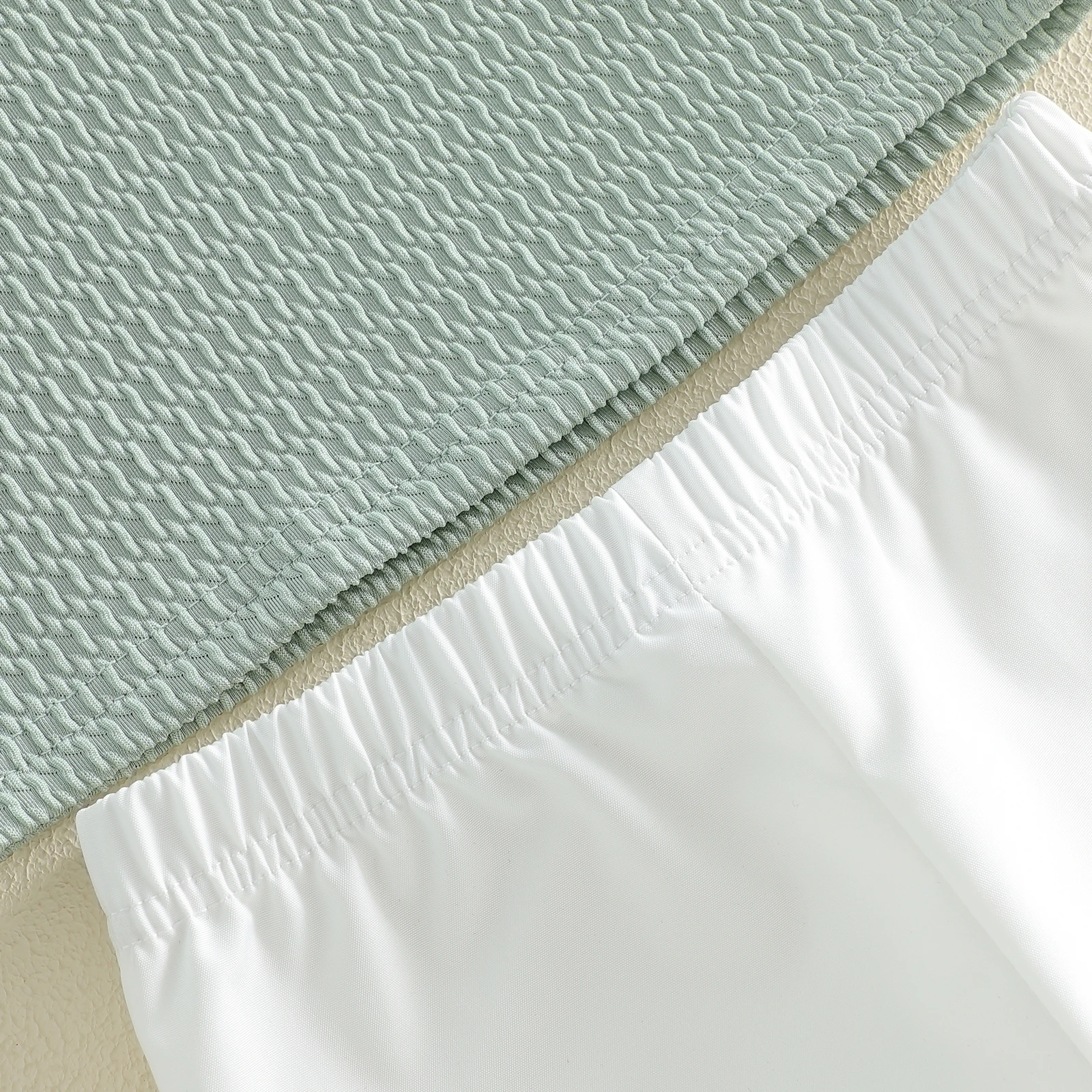 Conjunto de verano de 2 piezas para bebé niño – Pantalón corto y camisa de punto - imagen 2