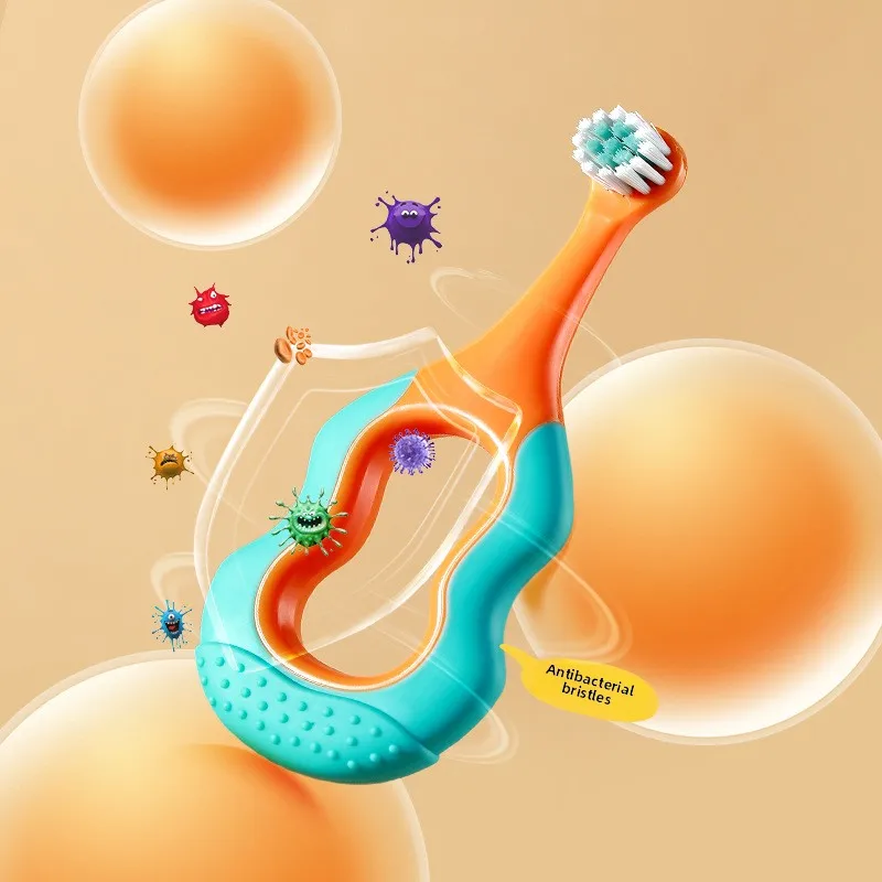 Cepillo dental infantil cerdas suaves – 3 etapas para 0-12 años - imagen 3