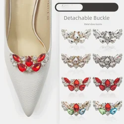 Hebillas brillantes para zapatos con clip metálico removible