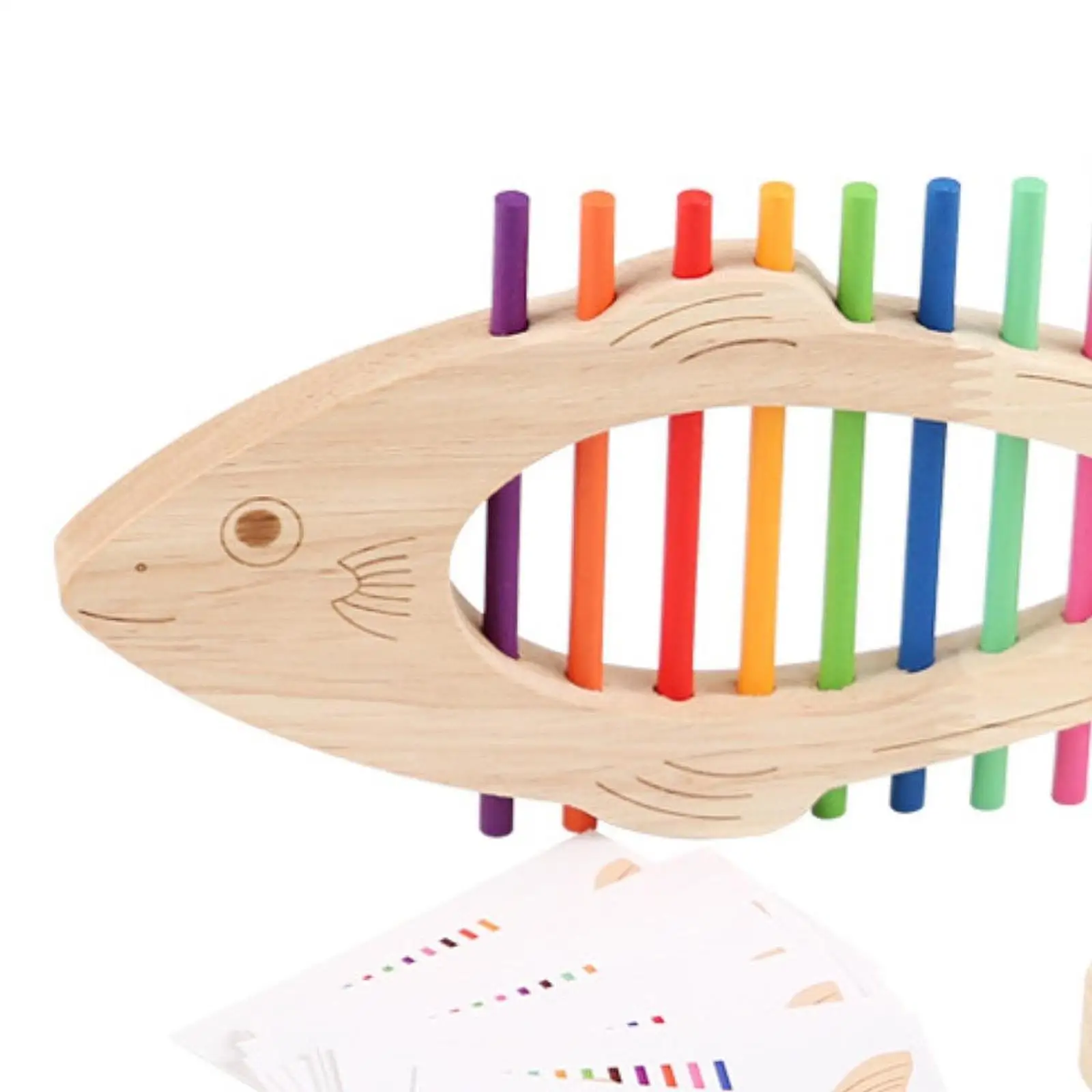 Juguete clasificador de colores en madera para preescolar - imagen 3