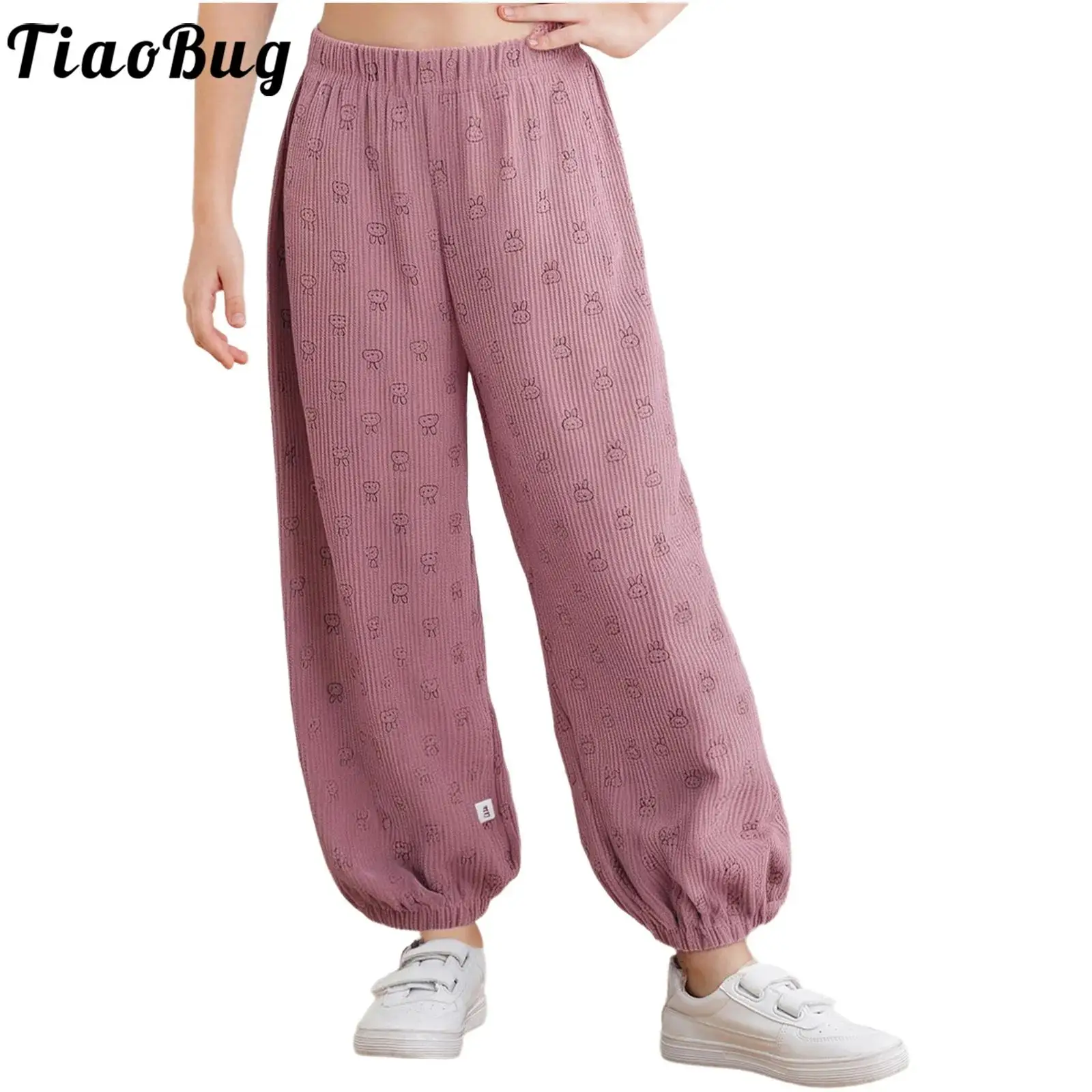 Pantalones harem de pana acanalada para niñas – cintura elástica - imagen 2