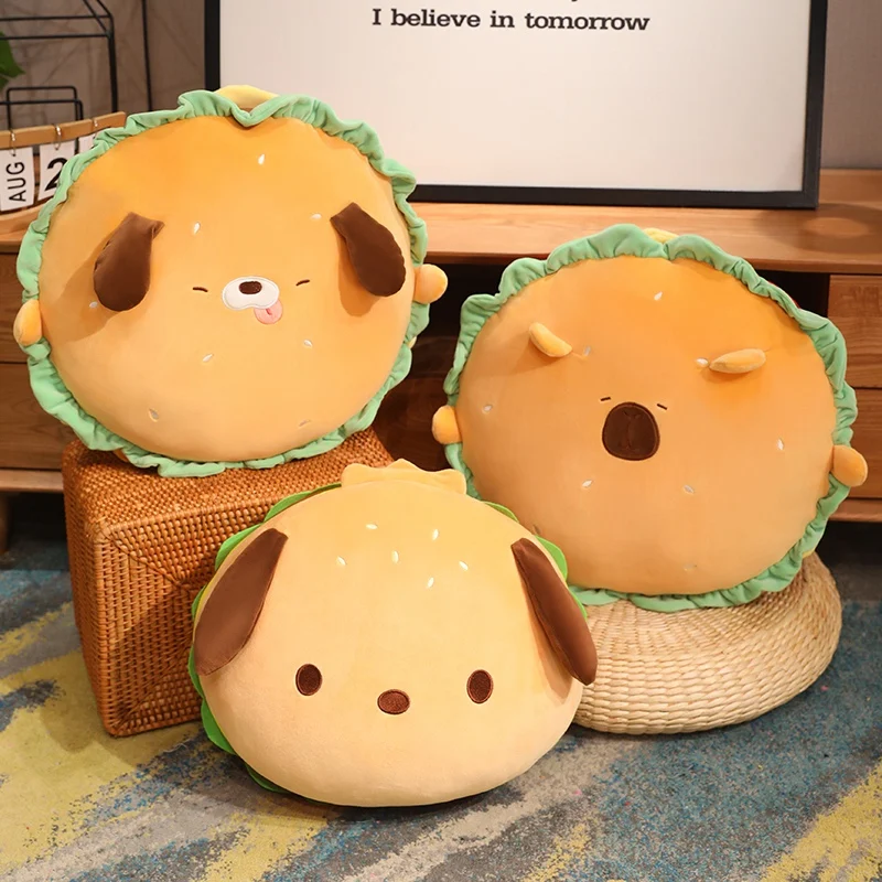 Almohada cojín peluche capibara redondo con diseño de animal - imagen 4