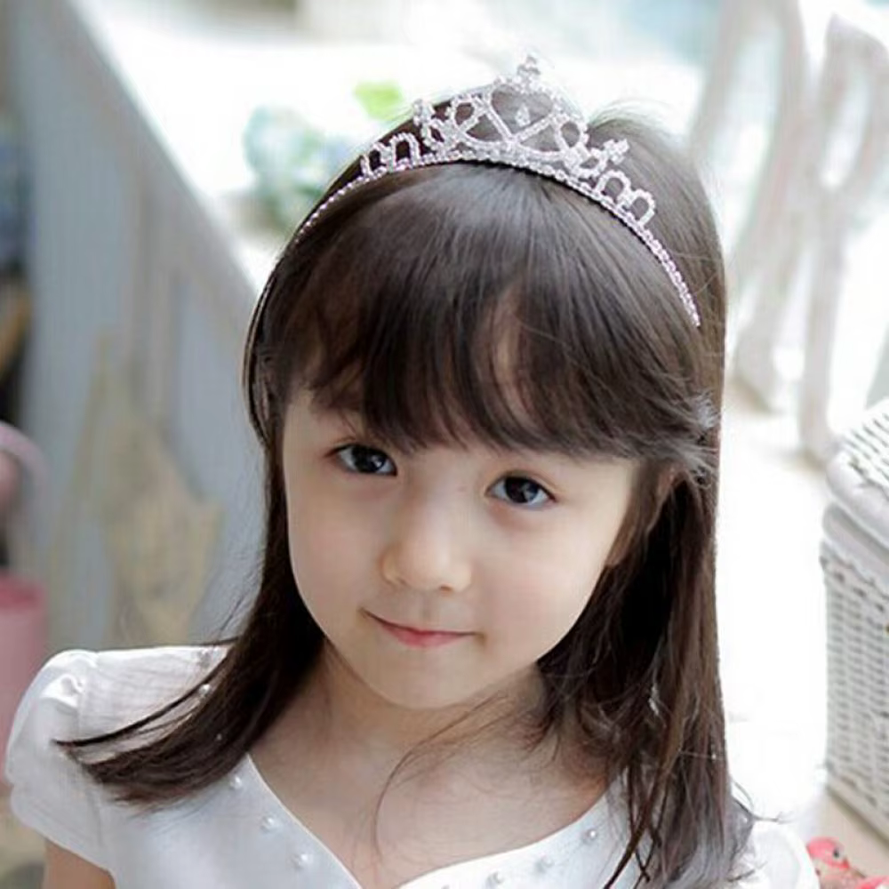 Tiara de cristal con lazos para niña - Diadema de fiesta - imagen 3