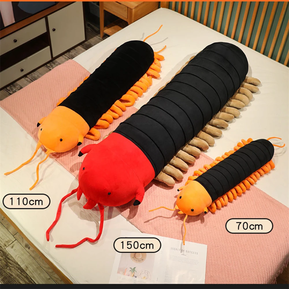 Almohada de peluche ciempiés realista larga para niños - imagen 3