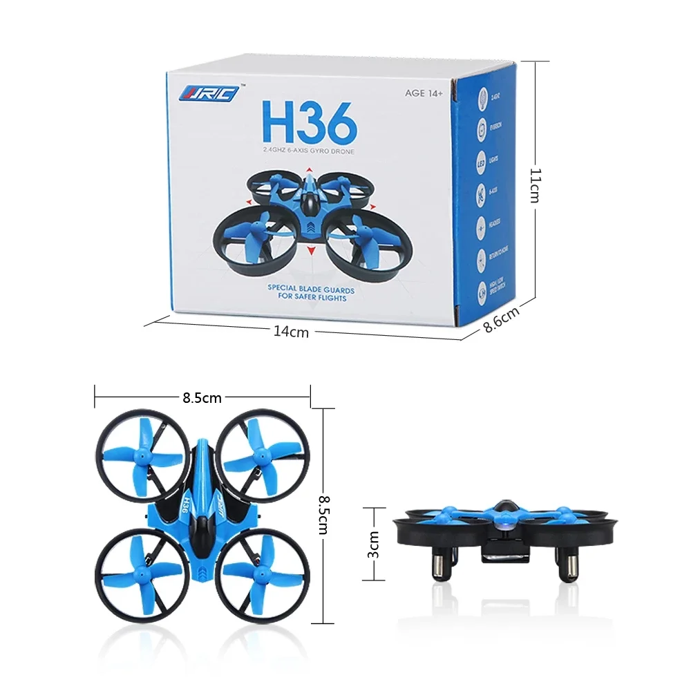 JJRC H36 Mini dron helicóptero sin cabeza con LED para niños - imagen 5