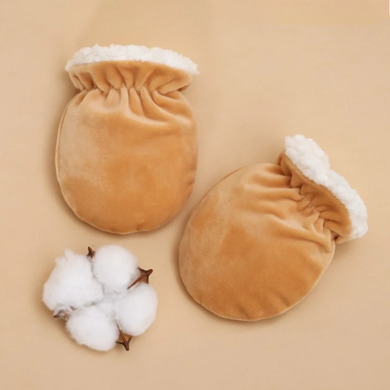Manoplas antirrayas de forro polar para bebé y niño de invierno