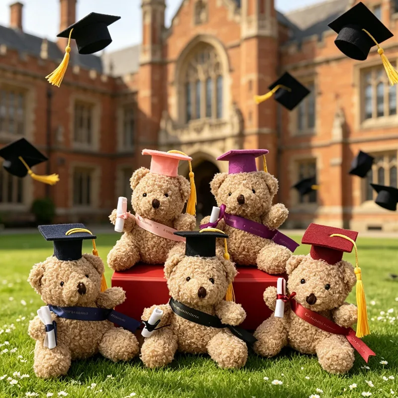 Peluche oso Dr. Bear con gorro de doctor, regalo tierno para niños - imagen 5