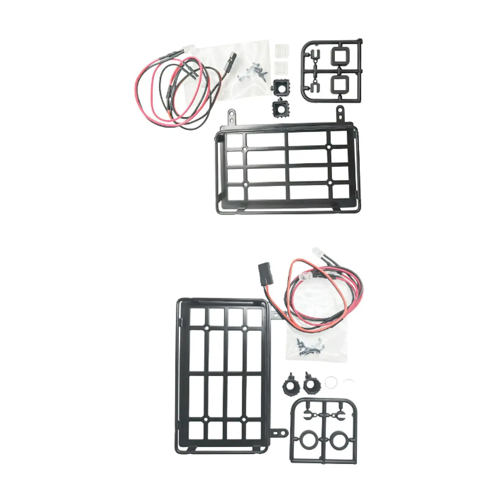 Portaequipajes RC con luces LED - vista lateral