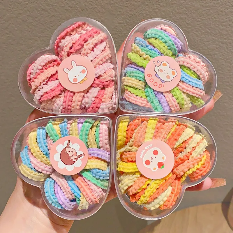 Elásticos para el pelo infantiles con lazos de encaje suave