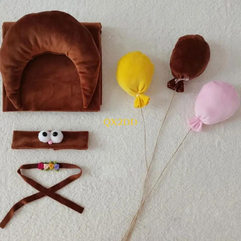 Diadema y cojín para fotos de bebé recién nacido - imagen 3