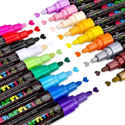 Marcadores graffiti acrílicos 0,7 mm - 12, 18 o 24 colores para niños