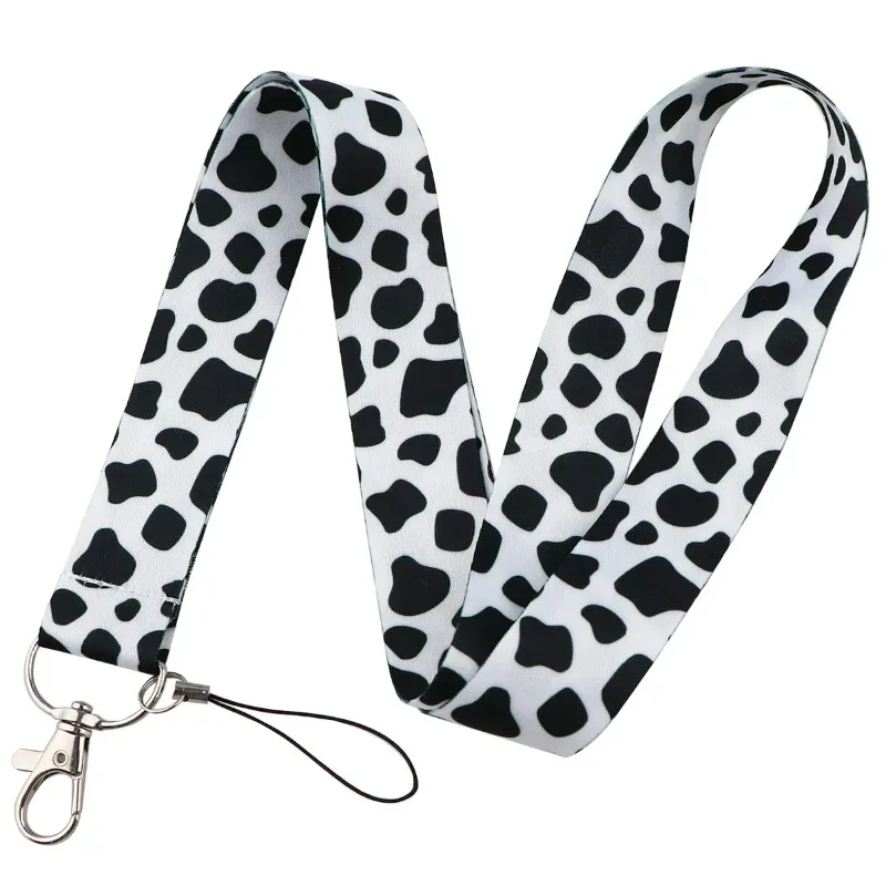 Cordón porta tarjetas infantil con estampado vaca y cebra práctico - imagen 3