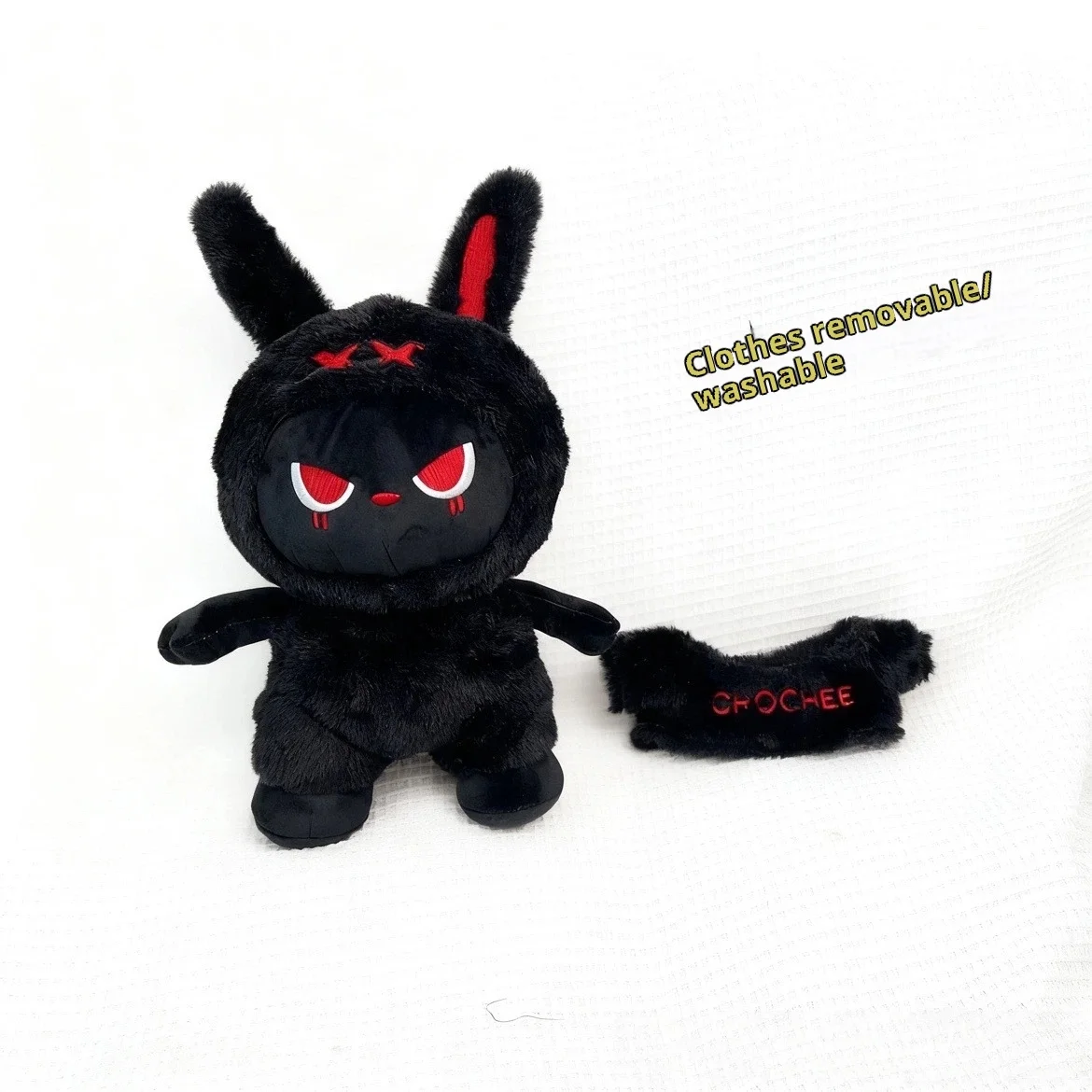 Detalle del muñeco de peluche
