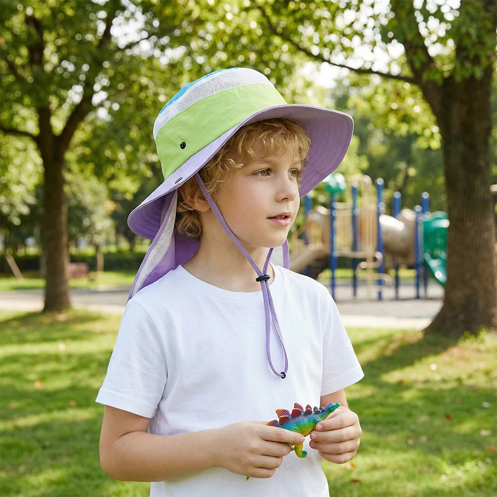 Sombrero de pescador infantil con protección