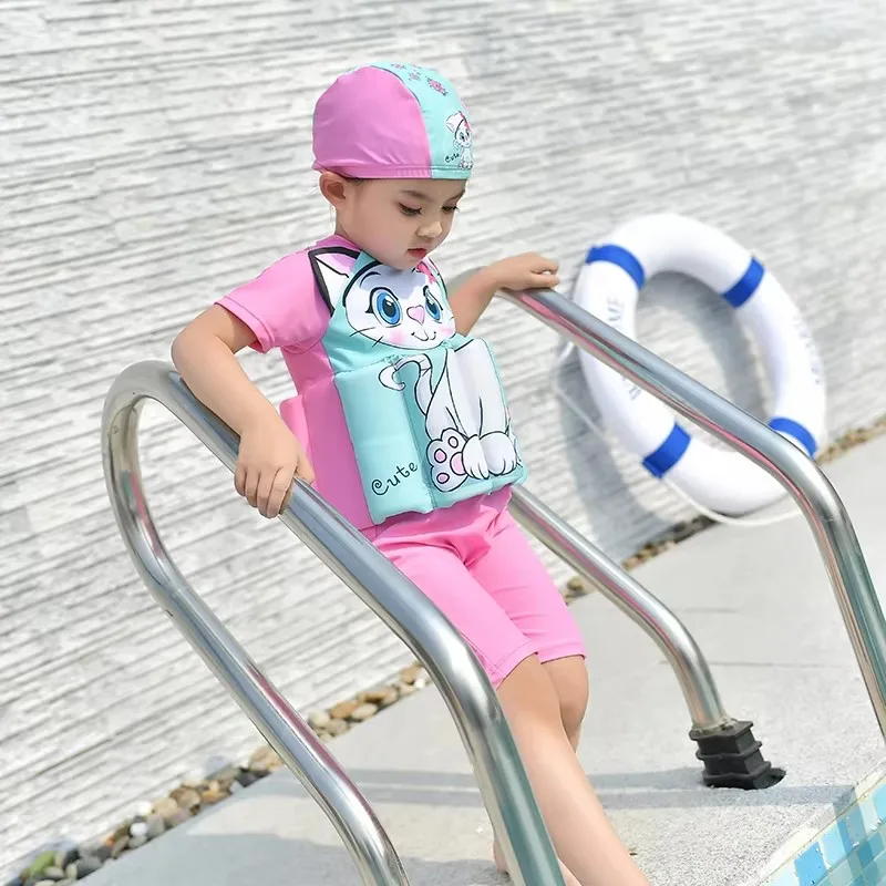 Traje de baño con flotabilidad de una pieza para niña - imagen 4