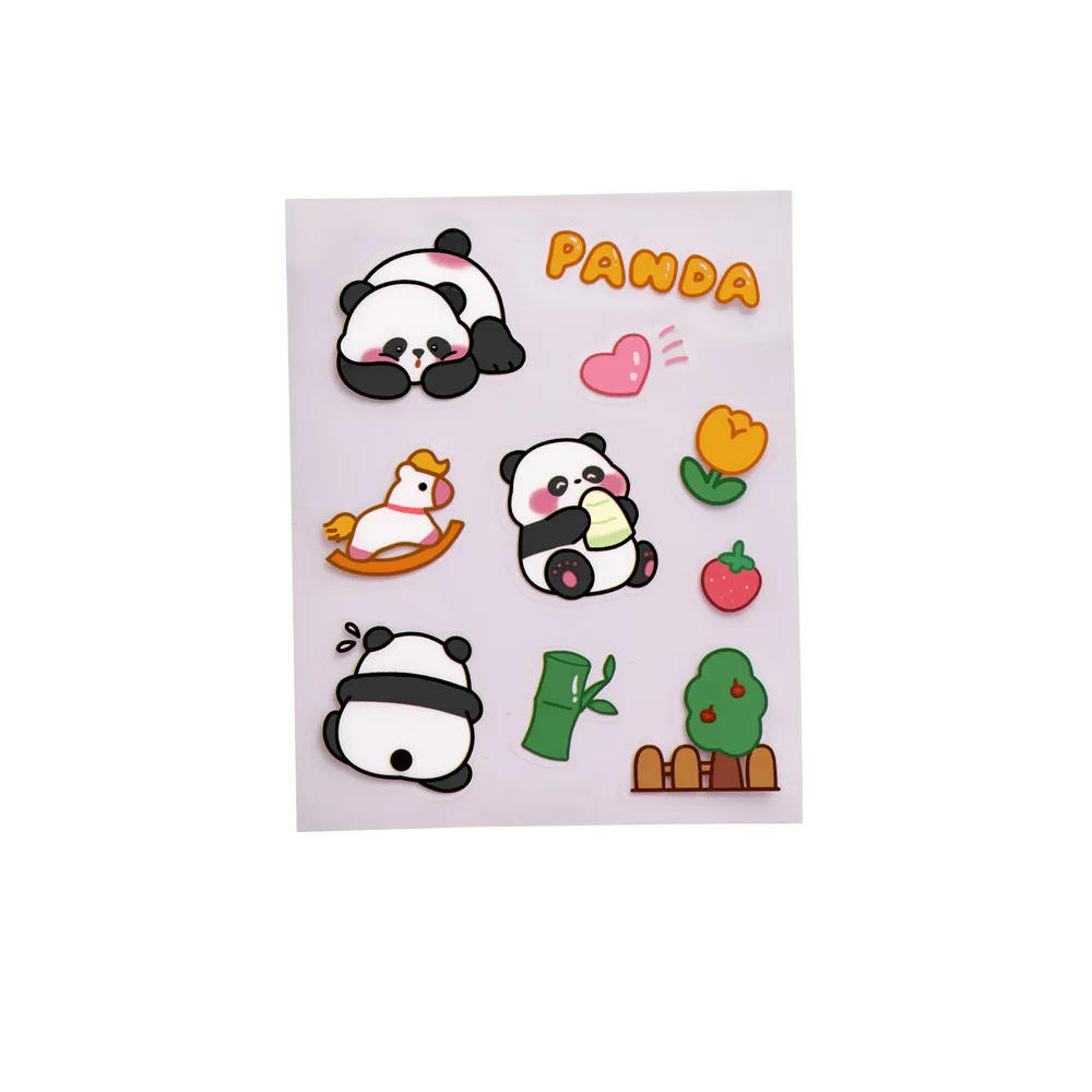 Pegatinas infantiles DIY de panda y capibara para cuadernos - imagen 4