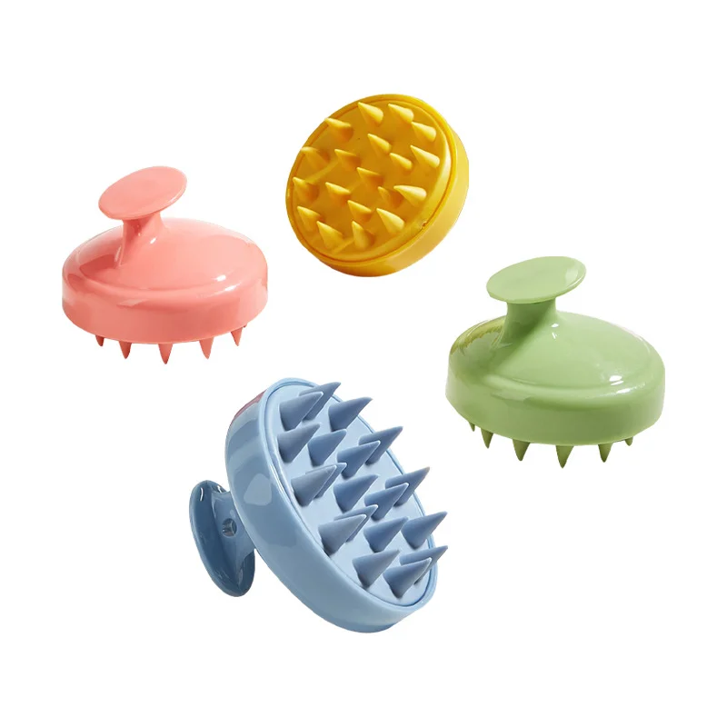 Cepillo de masaje capilar de silicona para baño en seco y húmedo - imagen 2
