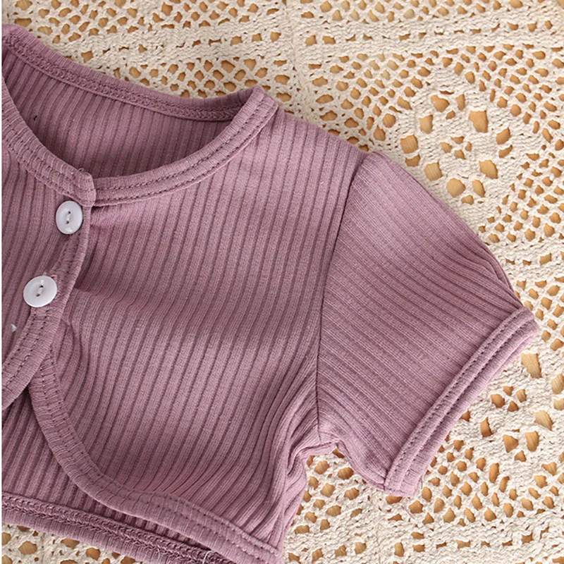 MILANCEL Conjunto de verano para niña: body y camisola de encaje - imagen 3
