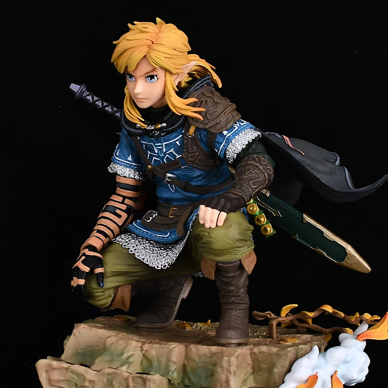 Figura de Enlace de la saga Zelda, estatua anime para escritorio - imagen 2