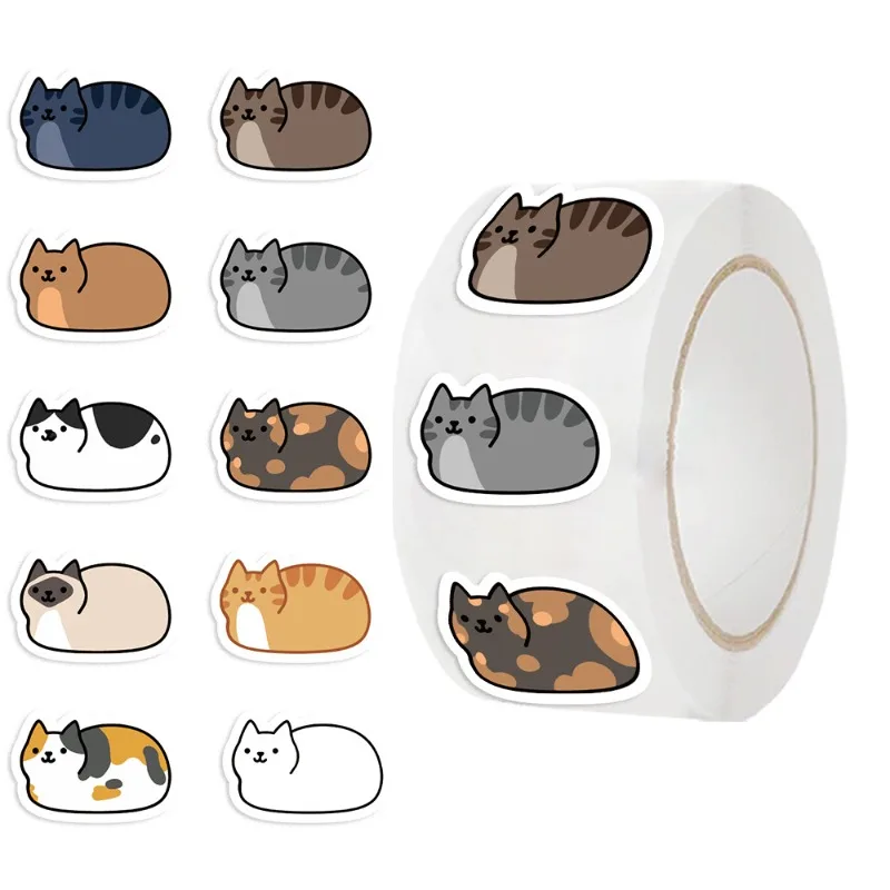 Pegatinas impermeables para móvil con gatitos tiernos - imagen 4