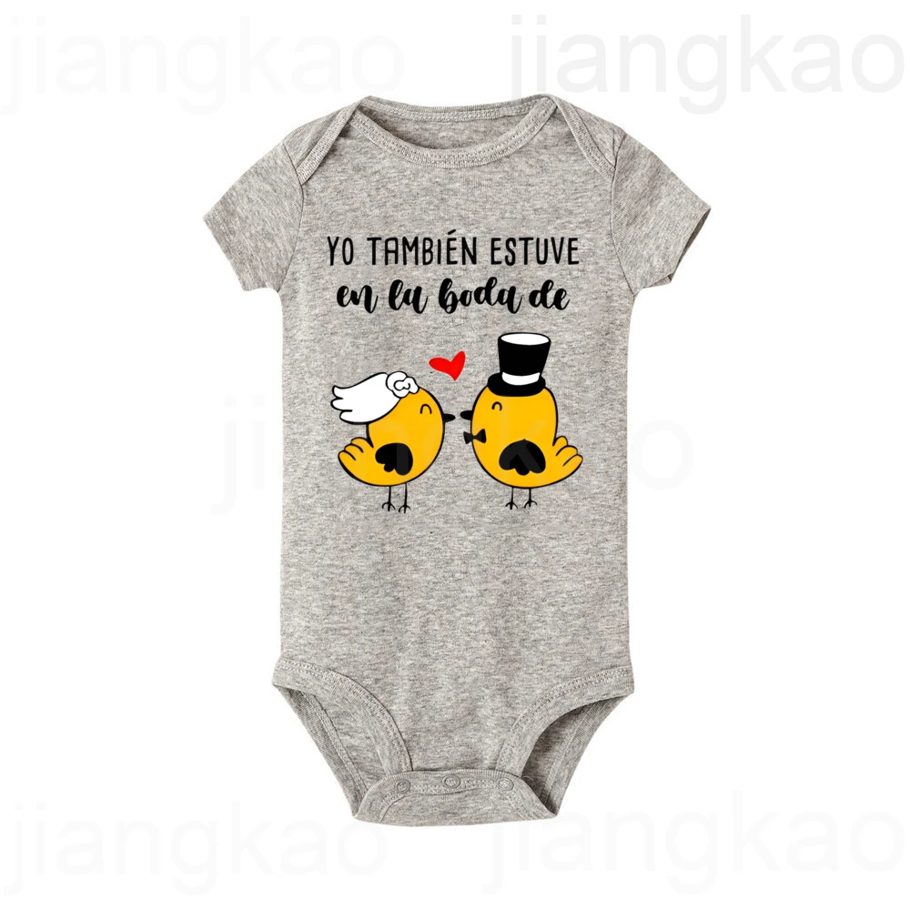 Body bebé estampado para boda manga corta cuello redondo - imagen 3