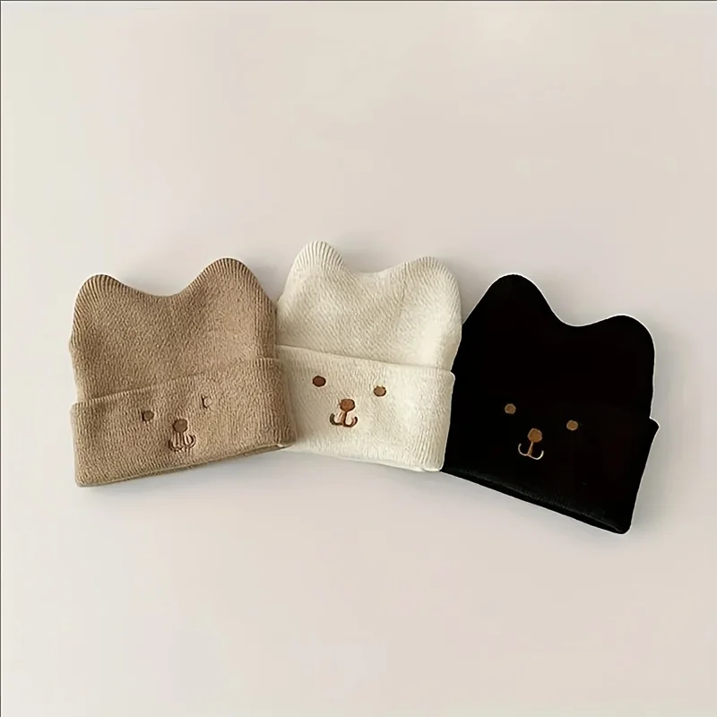Gorro de bebé de invierno en algodón suave elástico, recién nacido - imagen 2