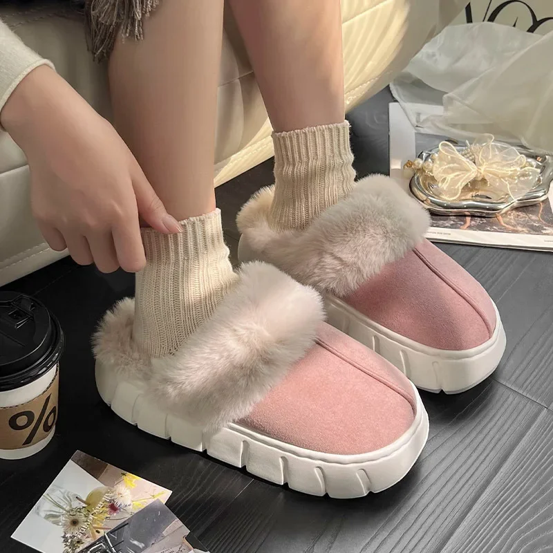 Pantuflas interiores de piel sintética suave – Antideslizantes y ligeras - imagen 4