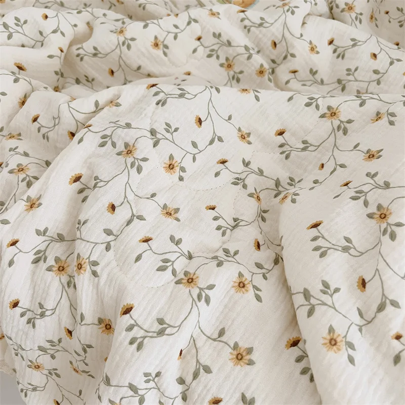 Estampado floral y textura del tejido