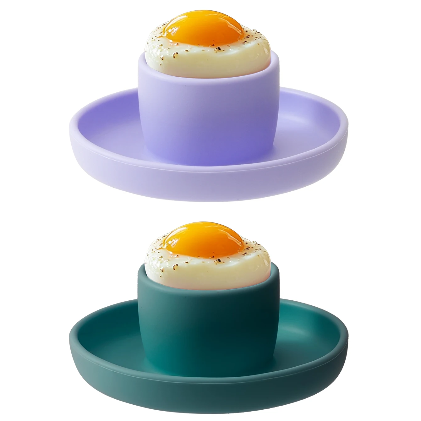Soporte de silicona para huevos de bebé - Antideslizante para entrenamiento de destete - imagen 5