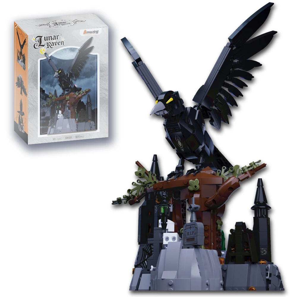 Bloques de construcción Raven luna con castillo arbóreo infantil