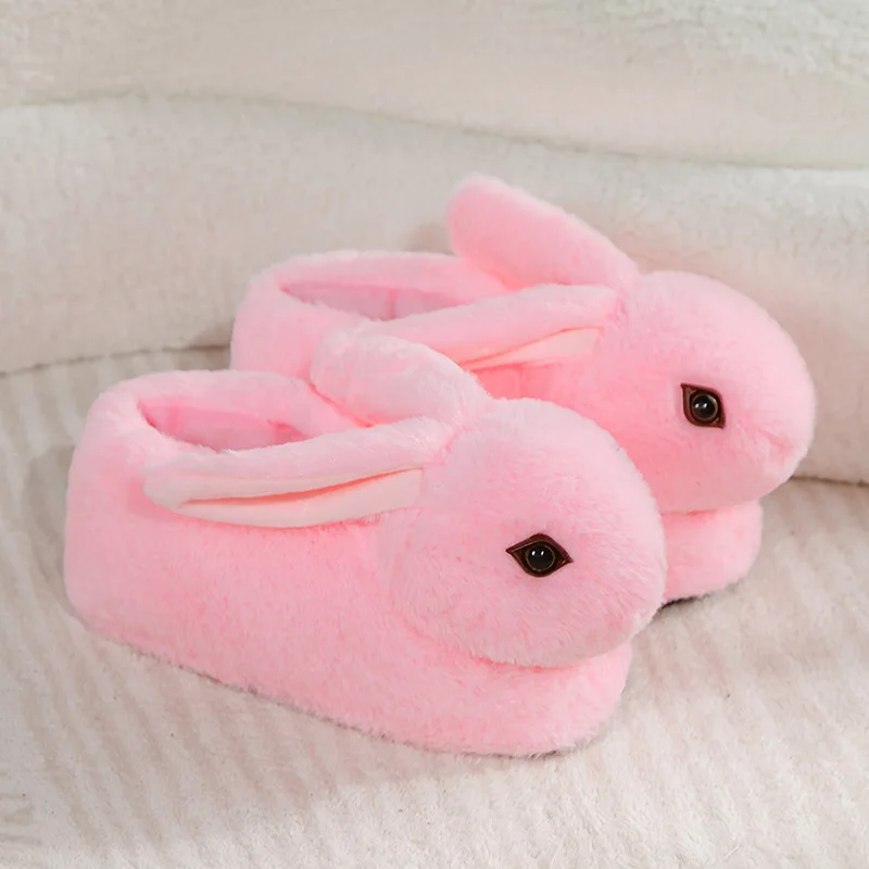 Zapatillas de conejo peluche suaves niñas interior