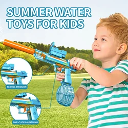 Pistola de agua infantil 2 en 1 con disparo continuo para piscina y playa