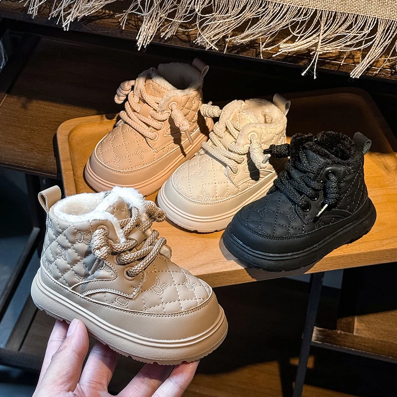 Botas de nieve para niños – Felpa suave, impermeable y antideslizante - imagen 5