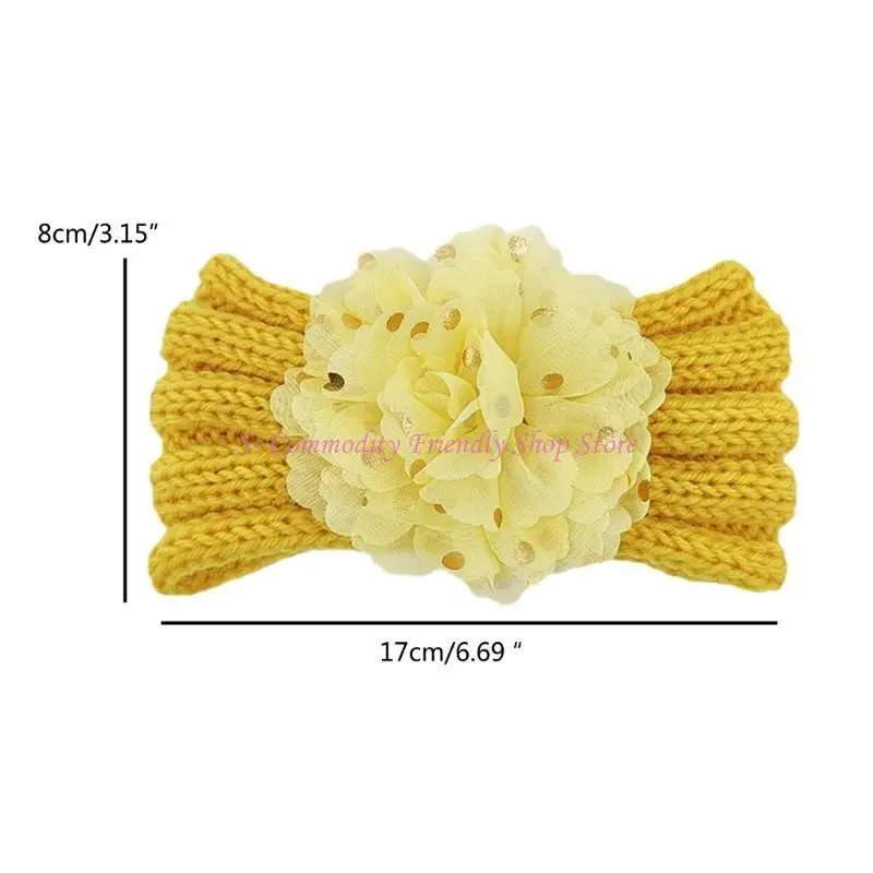Diadema de turbante con flores para bebé y niña - imagen 5