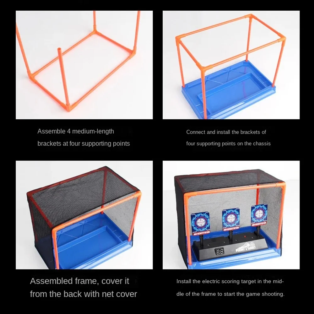 Pistolas Nerf con luz y sonido para niños – Juego de puntería - imagen 2