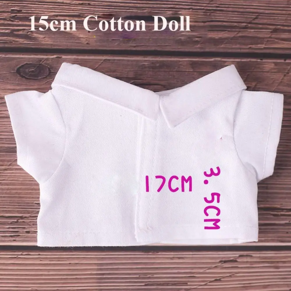 Camiseta de algodón para muñecas de 10/15/20cm
