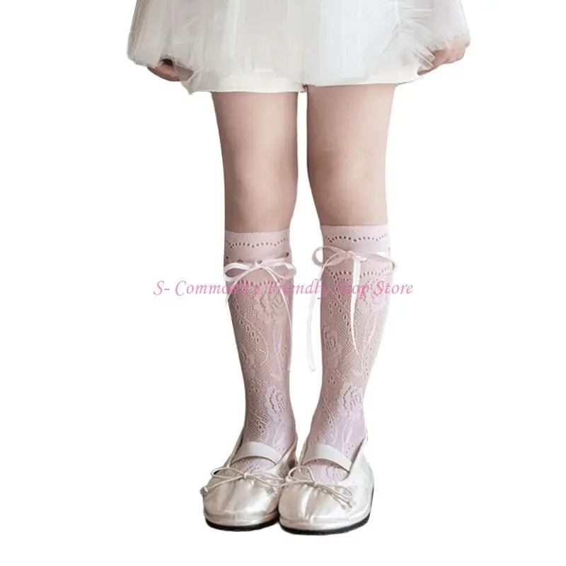 Calcetines altos con encaje para niños – Parte elástica
