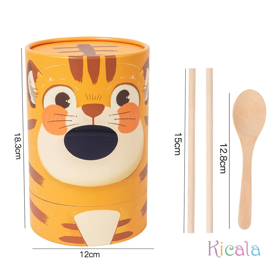 Juego de alimentación tigre para motricidad fina con palillos - imagen 3