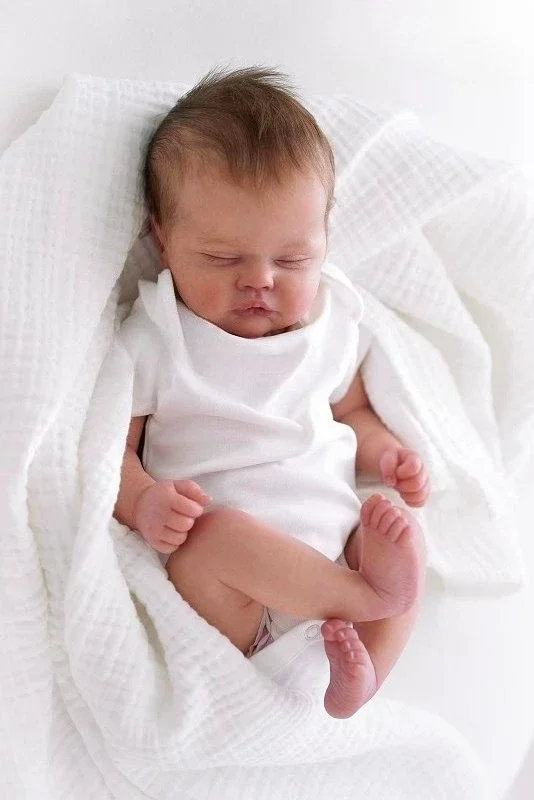 Muñeca reborn recién nacida Quinbee NPK, realista hecha a mano 3D - imagen 5